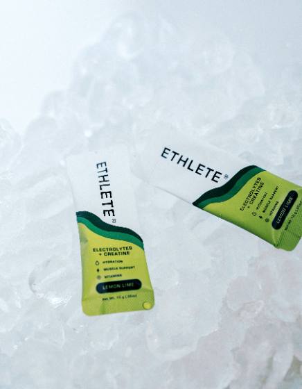ETHLETE Electrolytes + Creatine sticks on ice